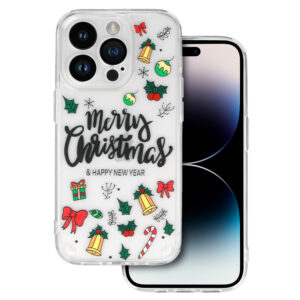Tel Protect Christmas dėklas skirtas Samsung S23 Ultra Design 3 Clear
