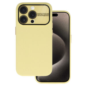 Tel Protect Lichi Soft dėklas skirtas Apple iPhone 15 Plus geltonos spalvos