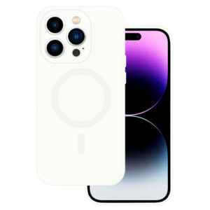 Tel Protect MagSilicone dėklas skirtas Apple iPhone 11 White