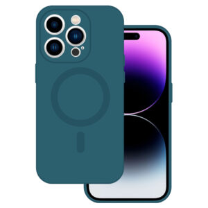 Tel Protect MagSilicone dėklas skirtas Apple iPhone 15 mėlynos spalvos