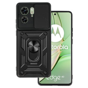 Slide Camera Armor dėklas skirtas Motorola Edge 40 5G juodos spalvos