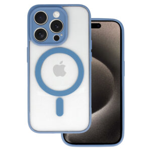 Acrylic Color Magsafe dėklas skirtas Apple iPhone 13 Pro Max light mėlynos spalvos