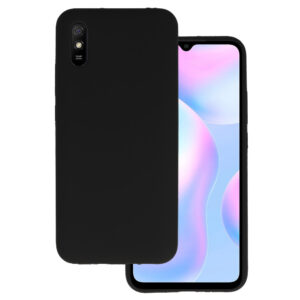 Silikoninis Lite dėklas skirtas Xiaomi Redmi 9A juodos spalvos