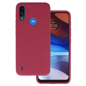Silikoninis Lite dėklas skirtas Motorola Moto E7 Power/E7i Power burgundy