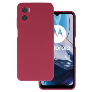 Silikoninis Lite dėklas skirtas Motorola Moto E22/E22i burgundy