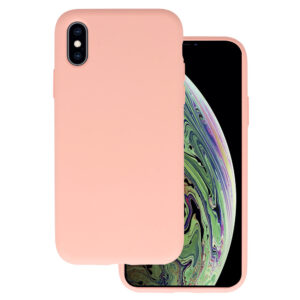 Silikoninis Lite dėklas skirtas Apple iPhone X/XS persikų spalvos - Image 1