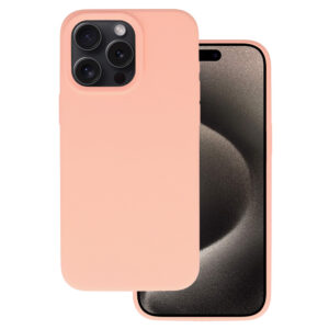 Silikoninis Lite dėklas skirtas Apple iPhone 14 Pro persikų spalvos