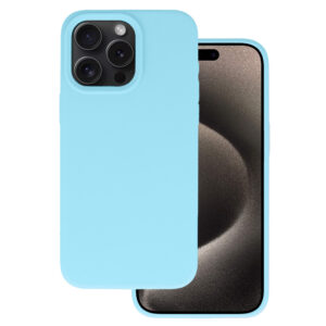 Silikoninis Lite dėklas skirtas Apple iPhone 15 Plus light mėlynos spalvos