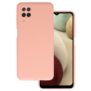 Silikoninis Lite dėklas skirtas Samsung Galaxy A12/M12 persikų spalvos - Image 1