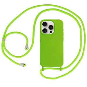 Strap silikoninis dėklas skirtas Apple iPhone 14 Pro design 1 žalios spalvos