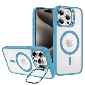 Tel Protect Kickstand Magsafe dėklas skirtas Apple iPhone 12 mėlynos spalvos