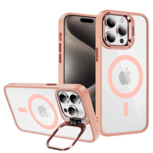Tel Protect Kickstand Magsafe dėklas skirtas Apple iPhone 13 Pro Max light rožinės spalvos