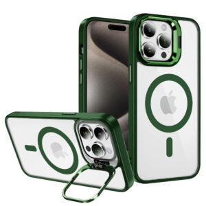 Tel Protect Kickstand Magsafe dėklas skirtas Apple iPhone 14 Pro Max žalios spalvos