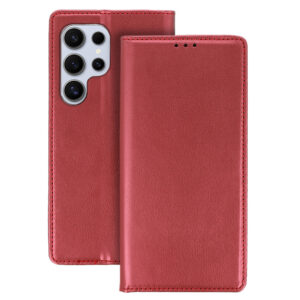 Smart Magneto dėklas skirtas Xiaomi Redmi Note 12 Pro Plus burgundy