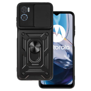 Slide Camera Armor dėklas skirtas Motorola Moto E22/E22i juodos spalvos