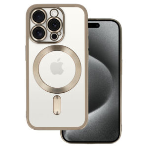 Metallic Magsafe dėklas skirtas Apple iPhone 13 Pro Titanium