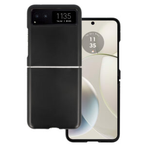 Galinis dangtelis MATT skirtas Motorola Razr 40 5G juodos spalvos