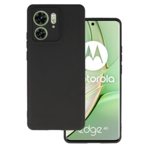 Galinis dangtelis MATT skirtas Motorola Edge 40 5G juodos spalvos