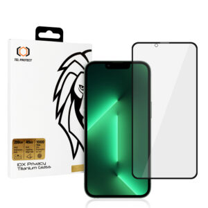 Apsauginis stiklas 10X Privacy Titanium skirtas Apple iPhone 13/13 Pro