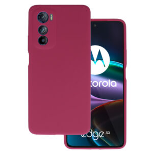 Silikoninis Lite dėklas skirtas Motorola Edge 30 burgundy