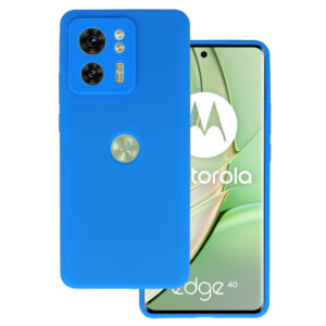 Silikoninis Lite dėklas skirtas Motorola Edge 40 5G mėlynos spalvos