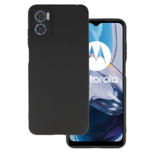 Galinis dangtelis MATT skirtas Motorola Moto E22/E22i juodos spalvos