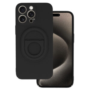 Tel Protect Magnetic Elipse dėklas skirtas Apple iPhone 15 Pro juodos spalvos