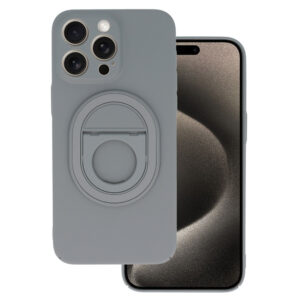 Tel Protect Magnetic Elipse dėklas skirtas Apple iPhone 15 Pro pilkos spalvos