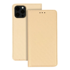 Smart Book MAGNET dėklas skirtas Xiaomi Redmi Note 13 Pro 4G aukso spalvos