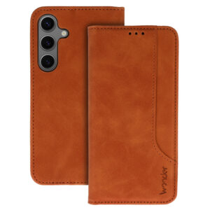 Wonder Prime dėklas skirtas Xiaomi Redmi Note 13 Pro 5G rudos spalvos