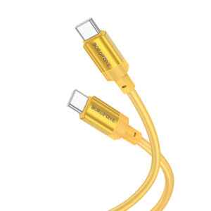 Borofone kabelis BX108 Start - Type C į Type C - 60W 3A 1 metras gold