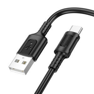 Borofone kabelis BX111 Feliz - USB į Type C - 3A 1 metras juodos spalvos