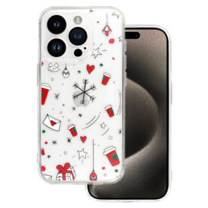 Tel Protect Christmas Clear dėklas skirtas Apple iPhone 14 Pro Design 3