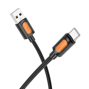 Borofone kabelis BX114 Structure - USB į Type C - 3A 1 metras juodos spalvos
