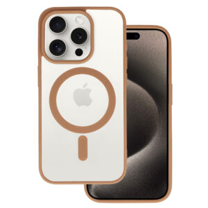 Acrylic Color Magsafe dėklas skirtas Apple iPhone 12 Pro desert titanium