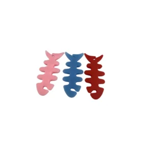 Fish-shaped headphone cable wrap - rožinės spalvos - Image 7