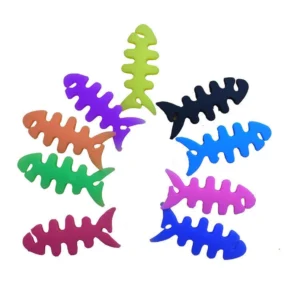 Fish-shaped headphone cable wrap - orange - Image 3