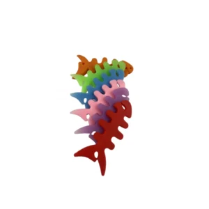 Fish-shaped headphone cable wrap - juodos spalvos - Image 6