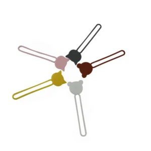 Silicone cable reel - rožinės spalvos - Image 5