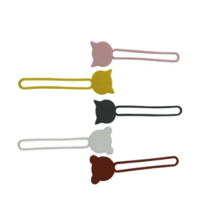 Silicone cable reel - rožinės spalvos - Image 6