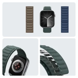 Magnetic Dux Ducis Strap BL for Apple Watch 38 / 40 / 41 mm - žalios spalvos - Image 7