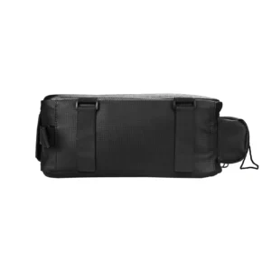 WYA36Y7S Bike Pannier Bag with Long Strap and Expandable Side Pockets - juodos spalvos - Image 6