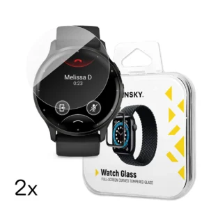 Wozinsky Full Glue Apsauginis stiklas Garmin Venu 3 45mm (2 vnt.)