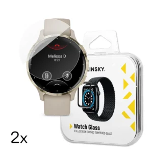 Wozinsky Full Glue Apsauginis stiklas Garmin Venu 3S 41mm (2 vnt.)