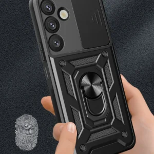 Hybrid Armor Camshield Samsung Galaxy S25 Plus - dėklas telefonui juodos spalvos - Image 5