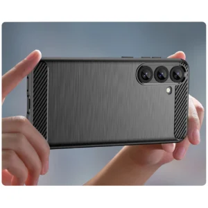 Carbon Case Samsung Galaxy S25 Plus - dėklas telefonui juodos spalvos - Image 6