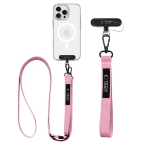 Tech-Protect C65 Rope Crossbody virvelė - rožinės spalvos - Image 2
