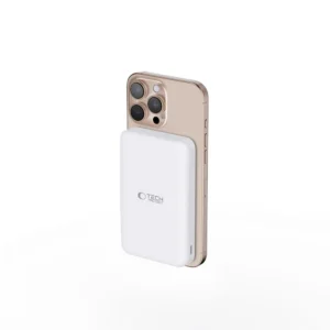 Powerbank Tech-Protect PB24 LifeMag QI2 MagSafe 10000 mAh - baltos spalvos - Image 3