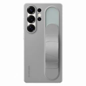 Samsung Galaxy S25 Ultra Standing Grip dėklas telefonui pilkos spalvos - Image 3