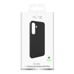 Puro Icon Silicone Samsung Galaxy S25 Plus - dėklas telefonui juodos spalvos - Image 3